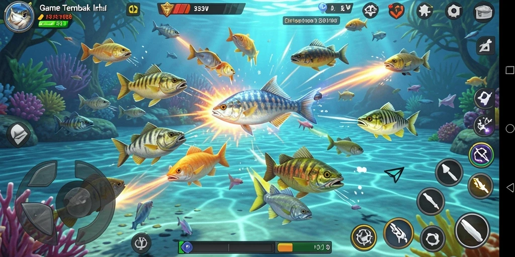 Screenshot gameplay Tembak Ikan 333V dengan aksi menarik.