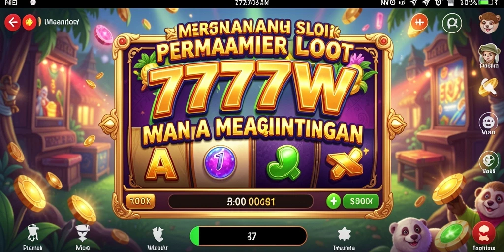 Tampilan permainan Slot yang seru dan menarik dari 7777W.