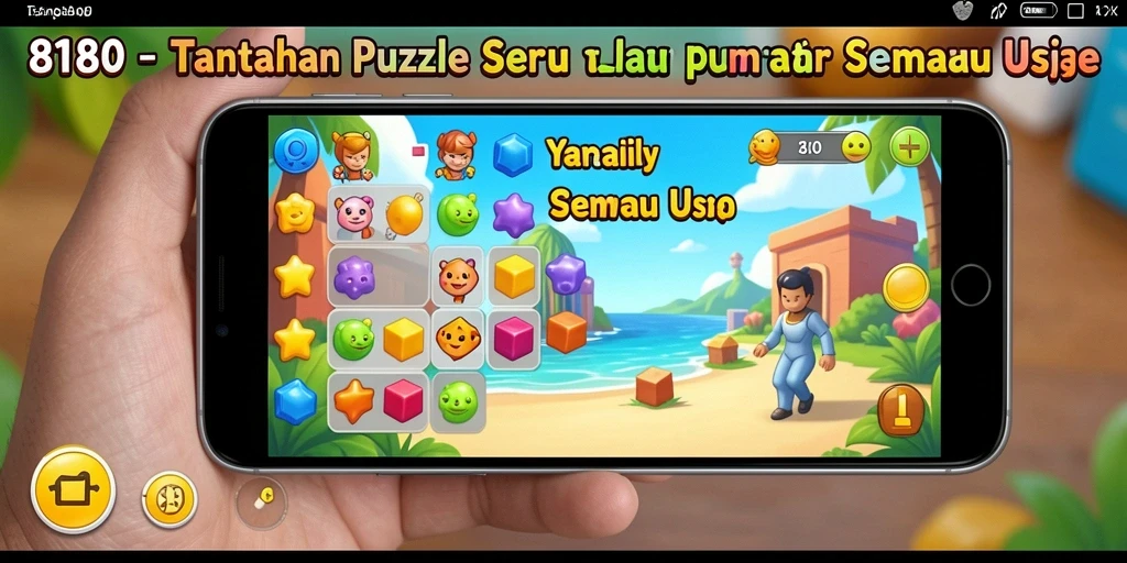 Screenshot gameplay 8180 menampilkan tantangan Puzzle yang menarik.