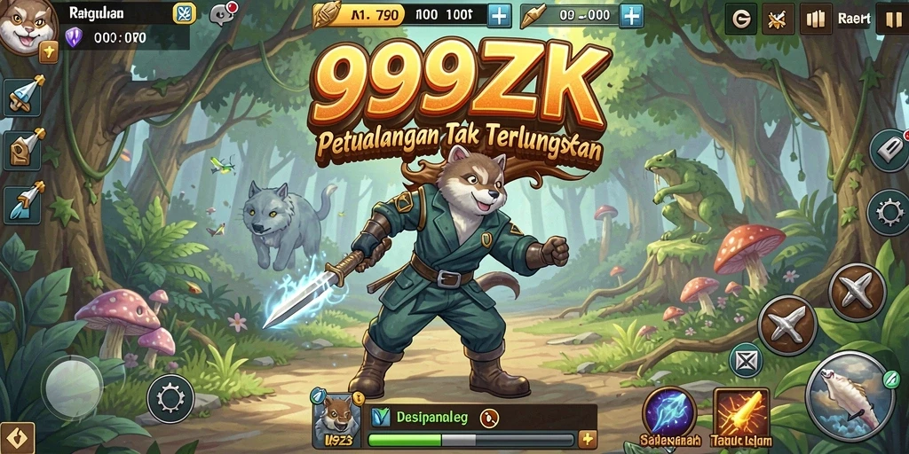 Tangkapan layar dari gameplay seru 999ZK yang menampilkan petualangan menantang.