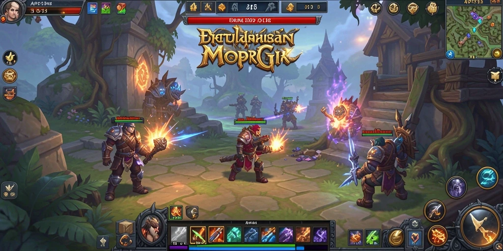 Tampilan gameplay seru dalam dunia MMORPG API33.