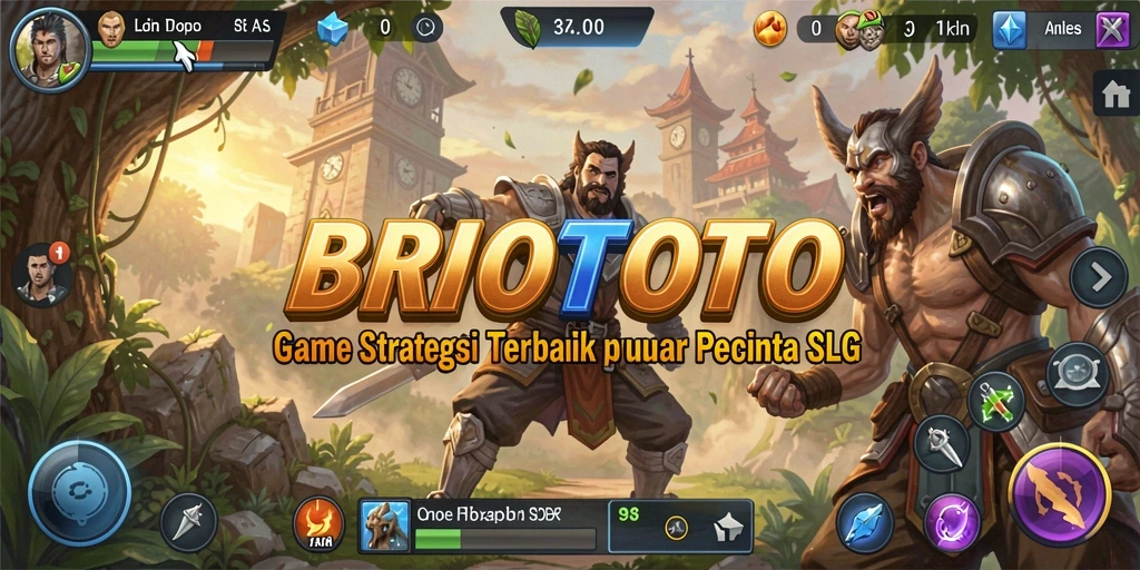 Tampilan gameplay seru di BRIOTOTO dengan strategi SLG yang menarik.