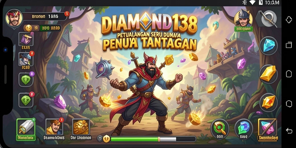 Tampilan gameplay seru DIAMOND138 dalam suasana petualangan.