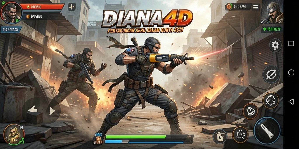 Gameplay menegangkan di DIANA4D dengan aksi seru dan karakter yang vibrant.