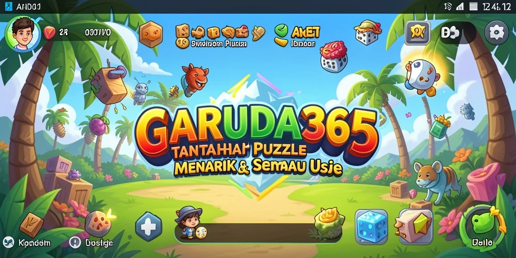 Tampilan gameplay yang menarik dari GARUDA365 dengan tantangan puzzle.