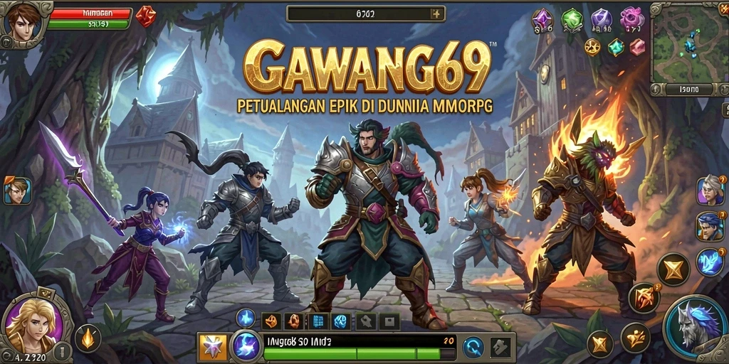 Menampilkan aksi seru dalam dunia MMORPG GAWANG69.
