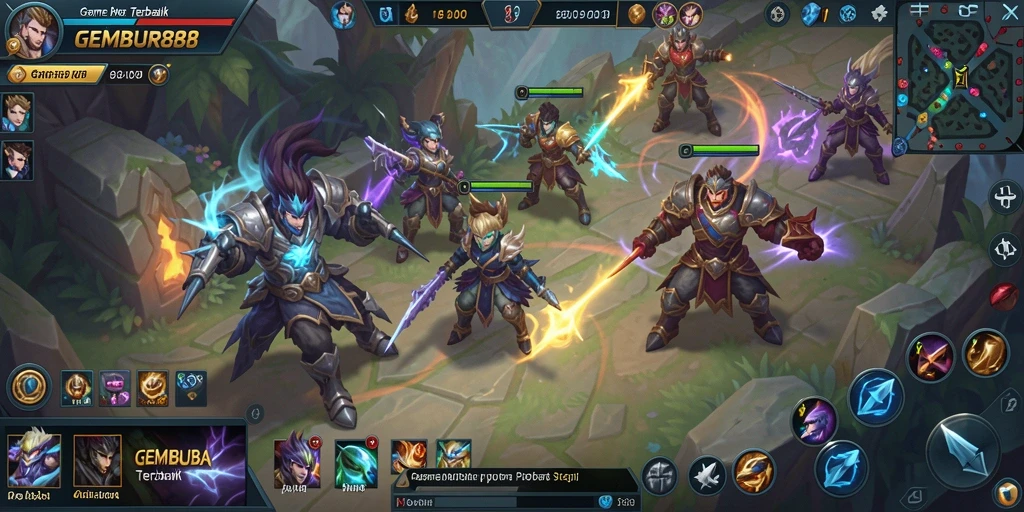 Tampilan gameplay GEMBUR88 yang seru dan menegangkan.