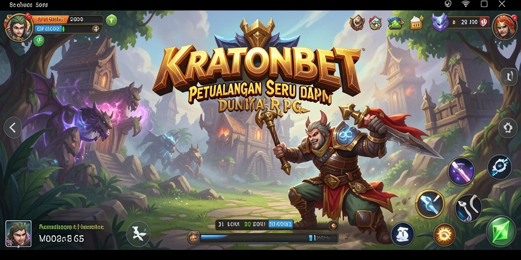 Screenshot gameplay KRATONBET yang menampilkan aksi pertarungan karakter.