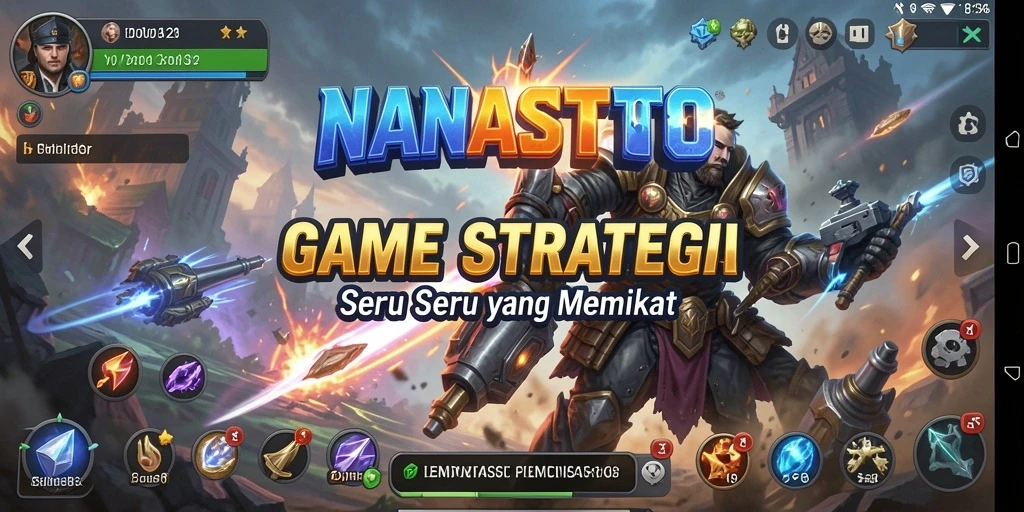 Screenshot gameplay NANASTOTO menampilkan aksi strategis yang mendebarkan.