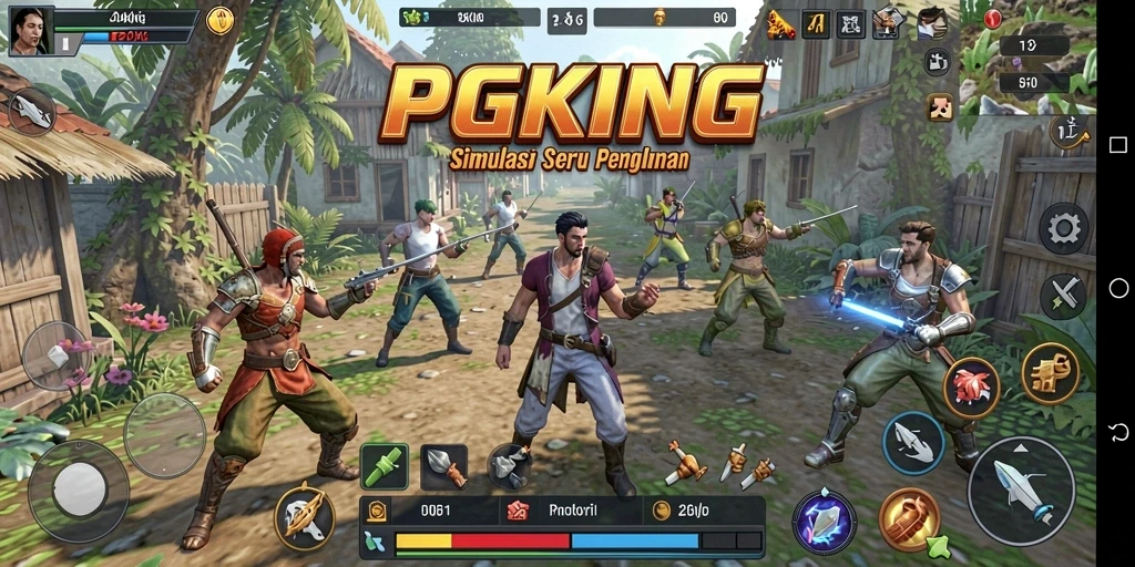 Screenshot PGKING menampilkan gameplay simulasi yang menarik dan interaktif.
