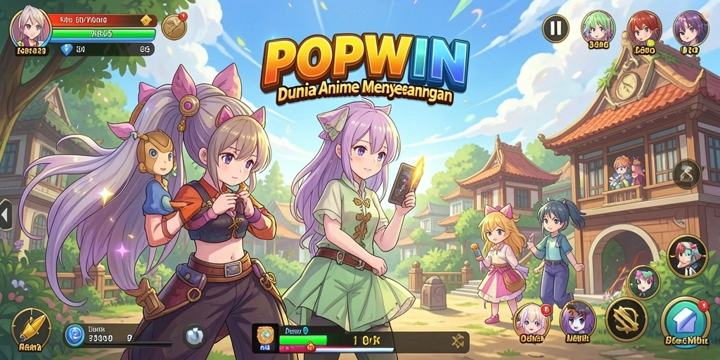 Tampilan menarik dari gameplay Anime yang penuh warna.