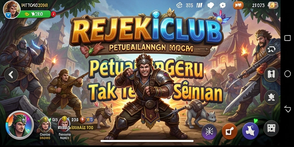 Tampilan gameplay seru dari REJEKICLUB yang menampilkan momen petualangan.