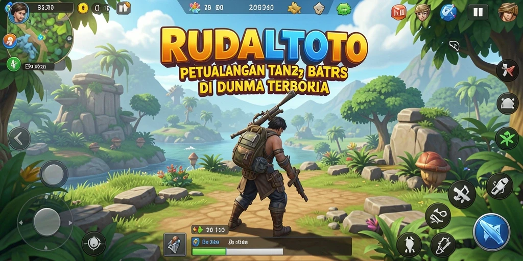 Tampilan gameplay menarik RUDALTOTO di dunia terbuka.