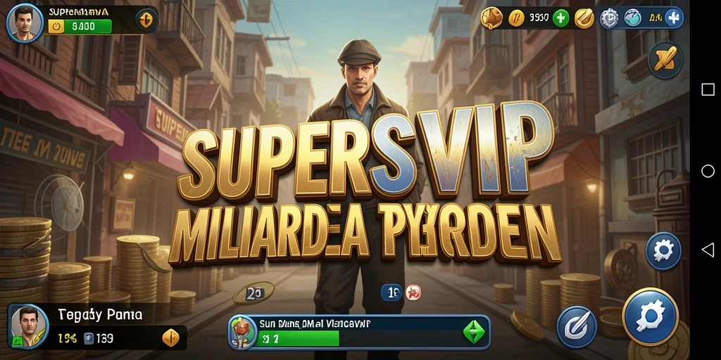 Tampilan gameplay SUPERSVIP yang seru dan interaktif di dunia Tycoon.