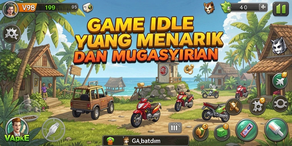 Tampilan gameplay V98 yang menarik dan menyenangkan.
