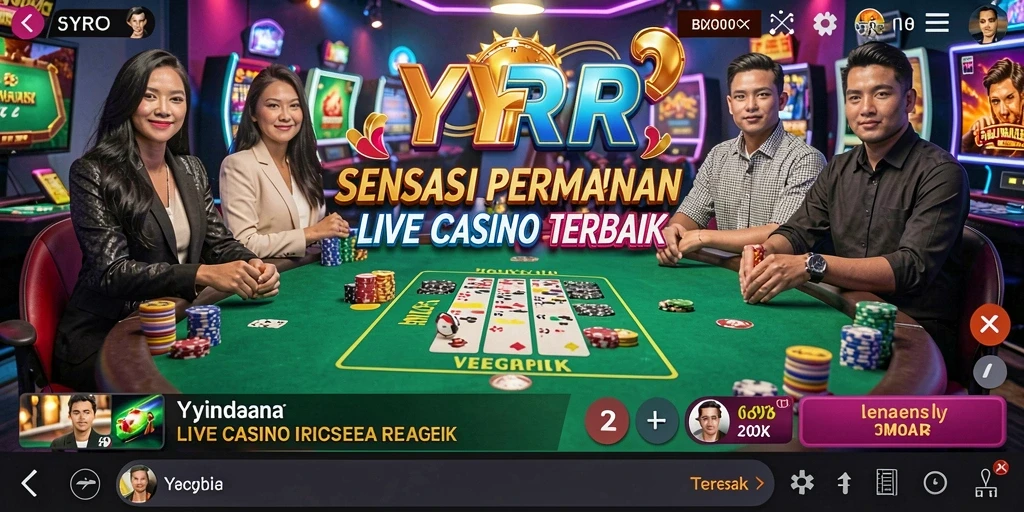 Gameplay Live Casino yang seru dan interaktif di YYRR.